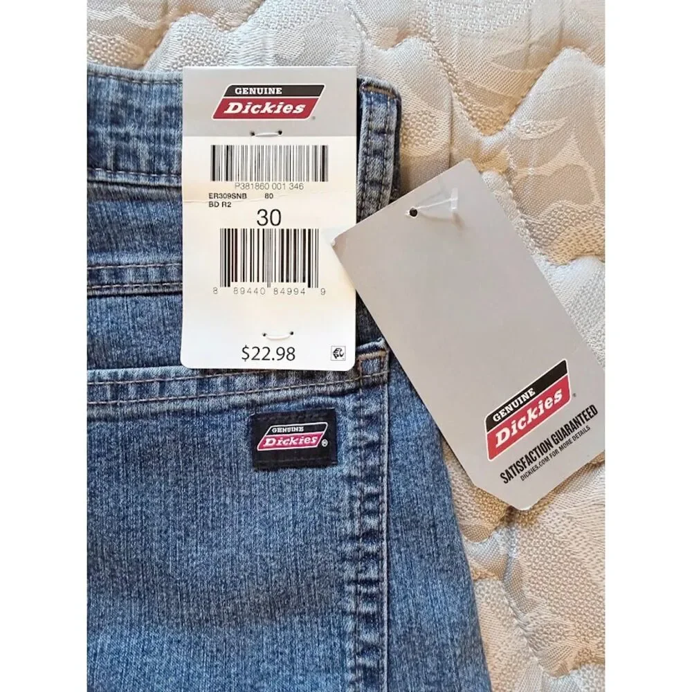 Dickies Flex Denim Shorts Size 30 – Light Wash NWT Men’s